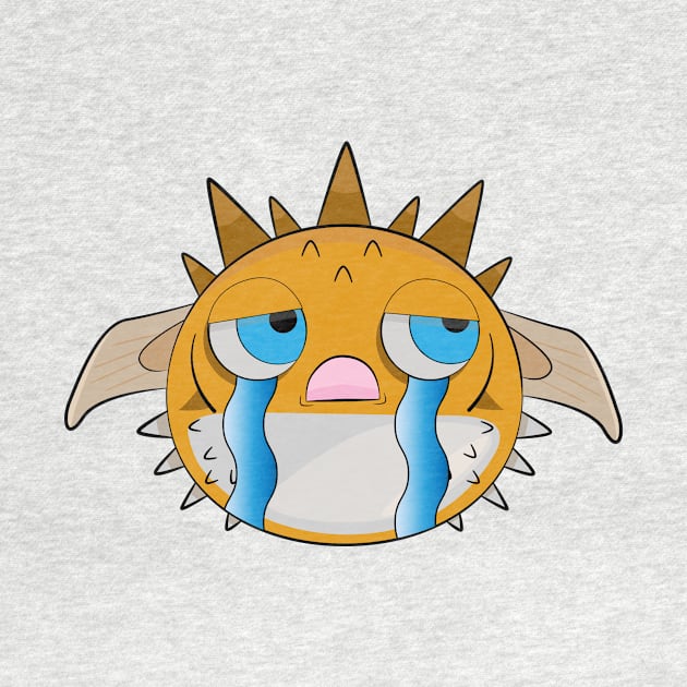 Crying fugu by Zjuka_draw